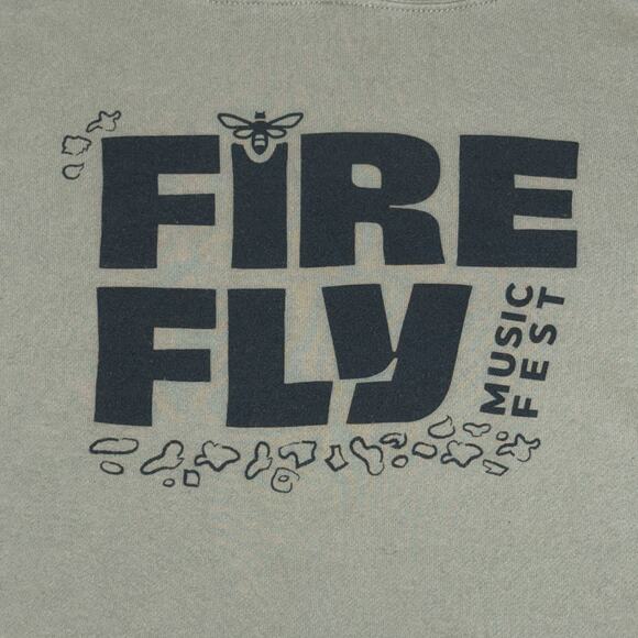 Fire Fly Fest Hoodie Merch Women's Large Sage Green Drawstring Music Festival - Picture 4 of 9